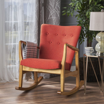 Chaise berçante en bois massif