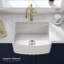 Pure 24" W Single Bowl Fireclay Farmhouse Kitchen Sink Curve Apron