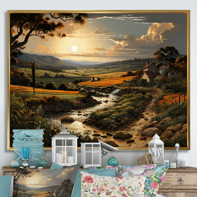 " Vineyard Charm Landscape V "