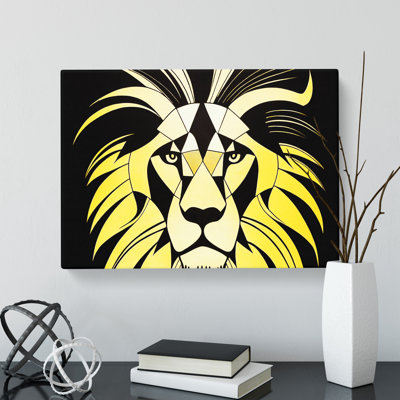 Fine Abstract Lion - Wrapped Canvas