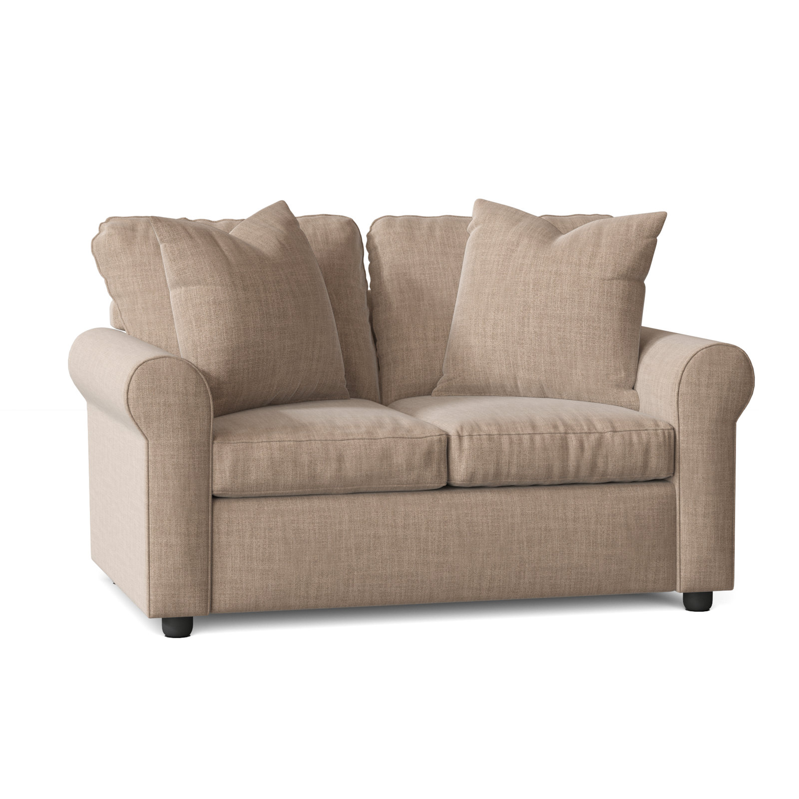 Warrington 60'' Upholstered Loveseat, Conversation Linen Basketweave