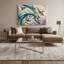 «Birds Rainbow Bee Eater», art mural sur toile beige-1998894060