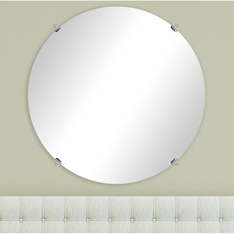 Roy Flat Wall Mirror, 33" x 33"