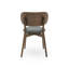 Chaise d'appoint rembourrée gris foncé