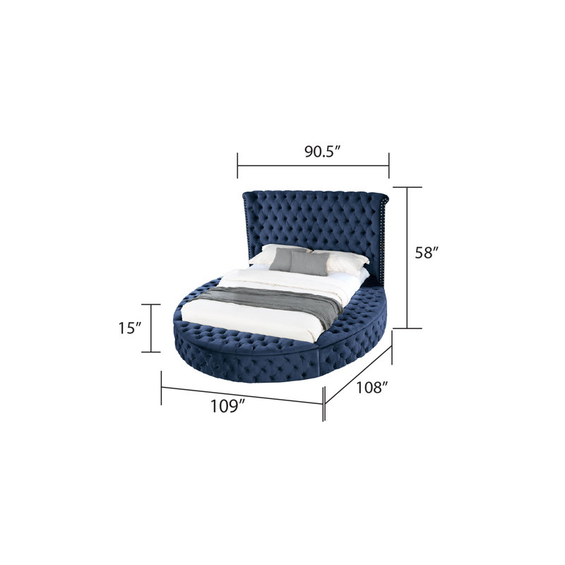 Ensemble de meuble-lavabo 5 pièces Taner, Bleu marine, Très grand