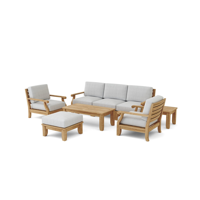 Riviera Outdoor 5 - Piece Teak Conversation Set