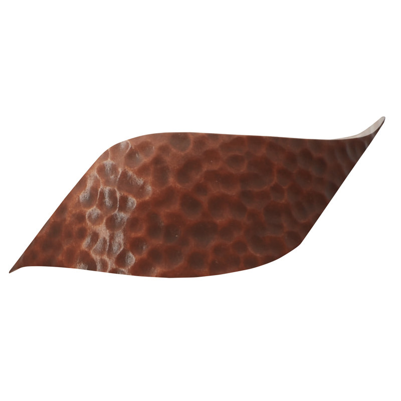Ambiance - Wave LED ADA Wall Sconce - Hammered Copper, Hammered Copper