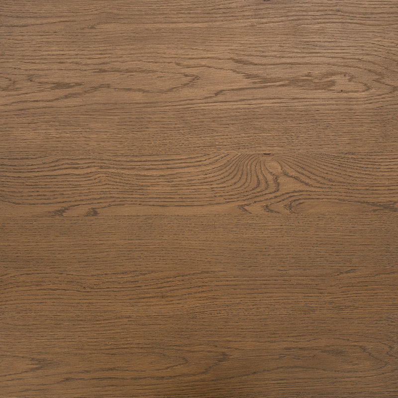 Vander 84" Wood Dining Table In Oak Cream Finish, Tawny Brown