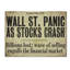 «Wallstreet» par Jadaya, art textuel sur toile tendue-20091831