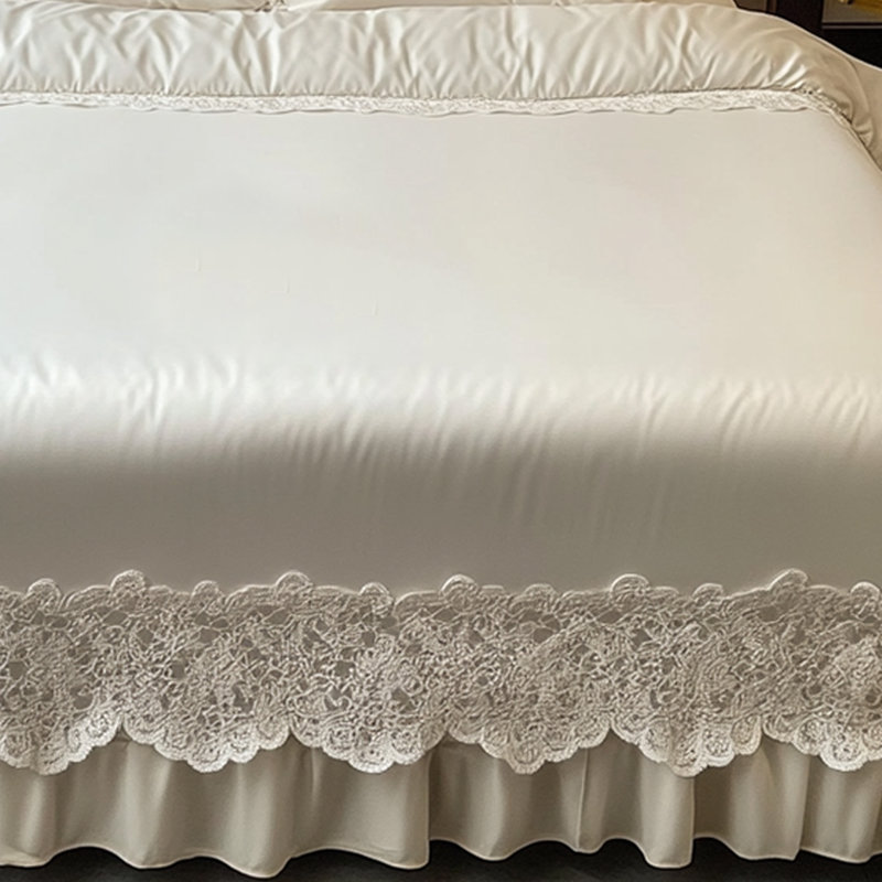 Jupe de lit romantique de style minimaliste