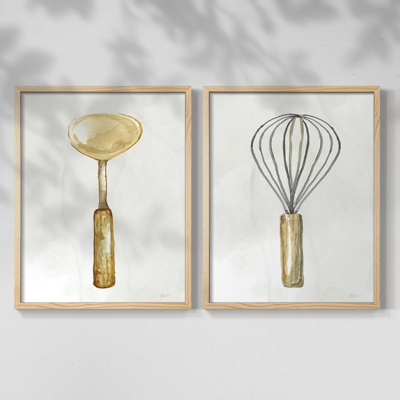 Impression encadrée de cuisine I-Premium de Kitchen N Nécessity - prête à être accrochée - aucun clou requis - aucun clou requis