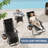 Set of 2 Adjustable Reclining Lounge Chairs. Outdoor Patio Lounge Recliners with Pillow & Cup Holder Tray. Folding Portable Camping Chairs for Deck. Beach. Yard. or Garden-111252138