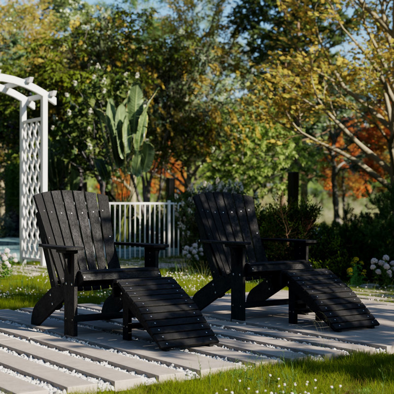 Chaise Adirondack Heritage, Noir