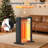 AIRJOYHI Electric Mica Infrared Space Heater Indoor Use,1500W Large Room Heater with Smart Thermostat,Overheat & Tip-Over Protection,Remote,12H Timer,Quite Whole Room Heater for Bedroom Office Gray25"