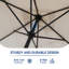 3M Large Square Paraso with UV, Garden Sun Shade Canopy Patio Outdoor Umbrella-1555254049