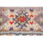 Tapis décoratif en laine de conception unique noué à la main New Age Moroccan Bourgogne/brun foncé/Aqua 5 pi 2 po x 7 pi 1 po