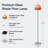 62'' Round Glass Shade Floor Lamp