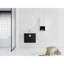 Meuble-lavabo 24 po avec lavabo en céramique et support latéral - aspect panier noyer noir-130629192