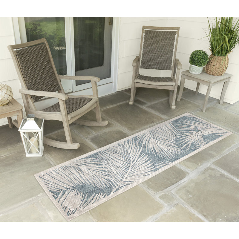 Mahone Floral Indoor / Outdoor Rug, Runner 1'11" x 7'6"