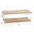 Gateshead Jamestown Rectangular Coffee Table with Storage Shelf Rustic Wood Grain and Metal-1768943892
