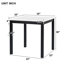 Ensemble de table de salle à manger moderne 5 pièces en faux marbre et velours, idéal pour les réunions de famille