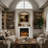 Decaro 48'' W X 86.4'' H Fireplace Mantel With 24'' Electric Fireplace Insert, Relief Carved Surround
