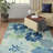 Dimmick Floral Grey Flatwoven Indoor Outdoor Area Rug-25441427