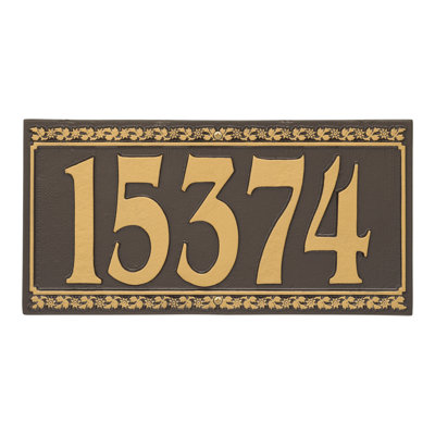 Dresden 1-Line Wall Address Plaque