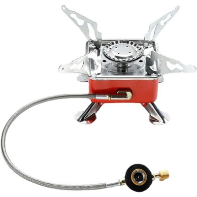 Camping Gas Stove Mini Heater Gas Stove Cookware With Hose Portable Picnic Cookware Barbecue Bbq Easy To Use
