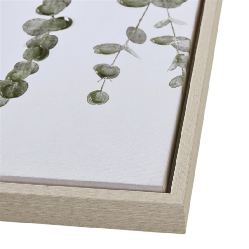 Ensemble de décoration murale en toile encadrée 2 pièces Eucalyptus