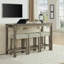 59 Inch Bar Table And 3 Upholstered Stools Set (4-piece)