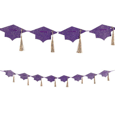 0.3' Purple Tassel Novelty Garland