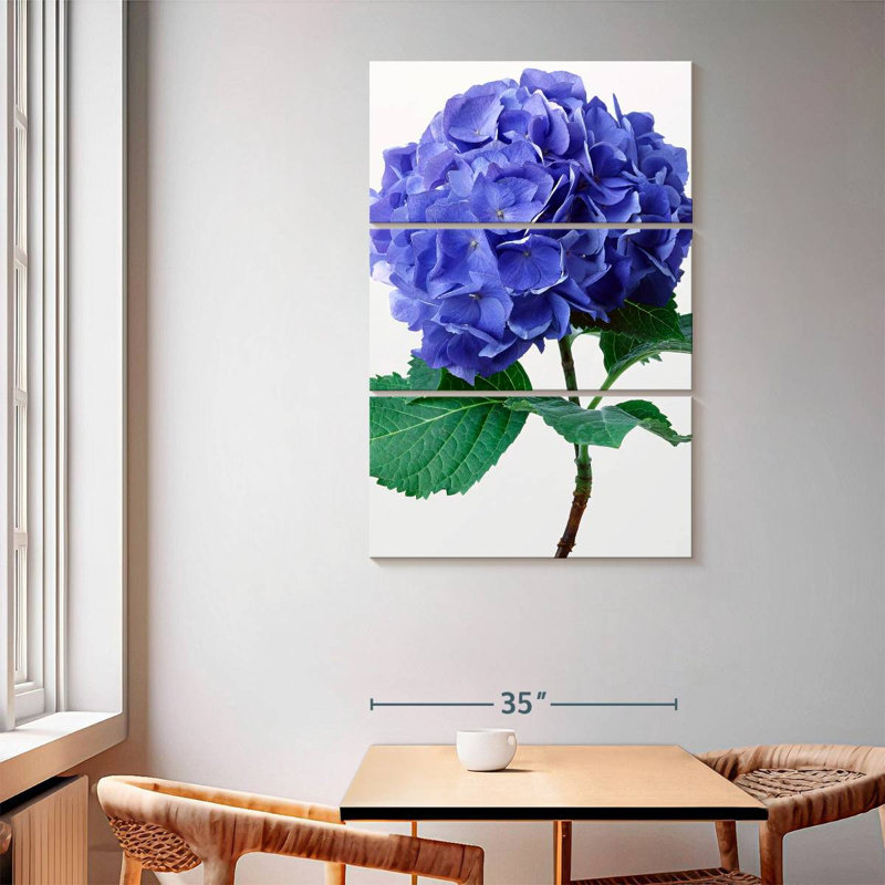 Harnek Blue Hydrangea Flowers, 65" H x 42" W
