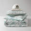 Ensemble de couette 7 pièces pour lit king size avec drap-housse, vert-134538606-134538607