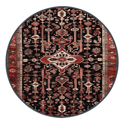 Machine Washable Turkish Brown Area Rug