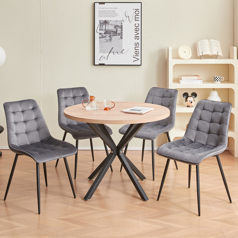Dining Set, Light Grey