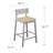 Samra Counter Stool with Solid Wood Frame-718783404