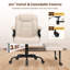 Chaise de bureau ergonomique et pivotante à pieds croisés, repose-pieds rotatif à 360 °, roues, réglage de la hauteur pour un travail à domicile décontracté-2130795488-2130795491