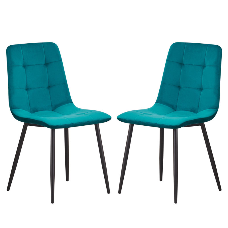Ashanti 47cm H Upholstered Side Chair, Turquoise