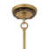 Lincoln 5-Light Pendant in Distressed Gold and Bronze by Breegan Jane