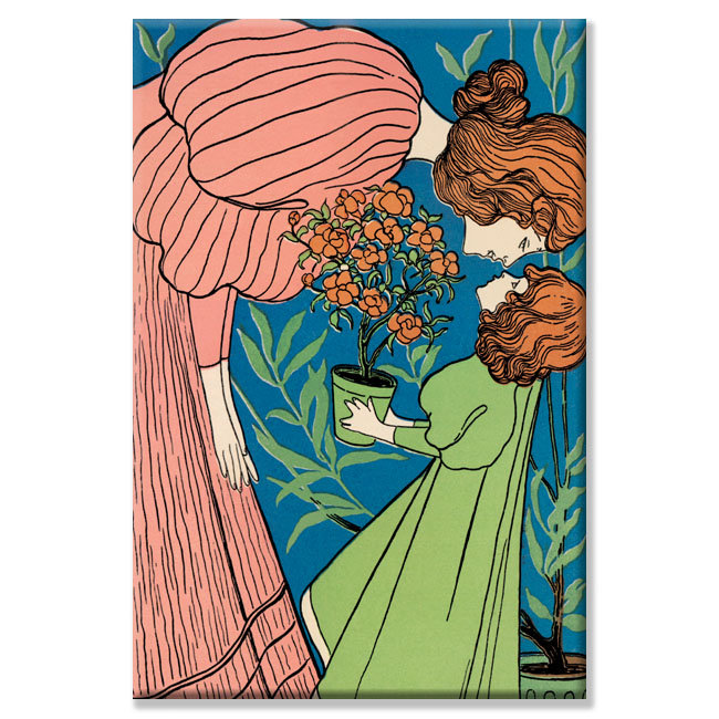 « mère et fille », impression sur toile tendue, H 36 po x l 24 po x P 1,5 po