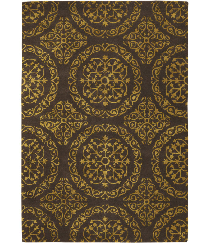 Tapis de zone brune elliston, Rond 7 pi 9 po