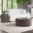Bettee 3 Piece Living Room Set w/ Drum Tables