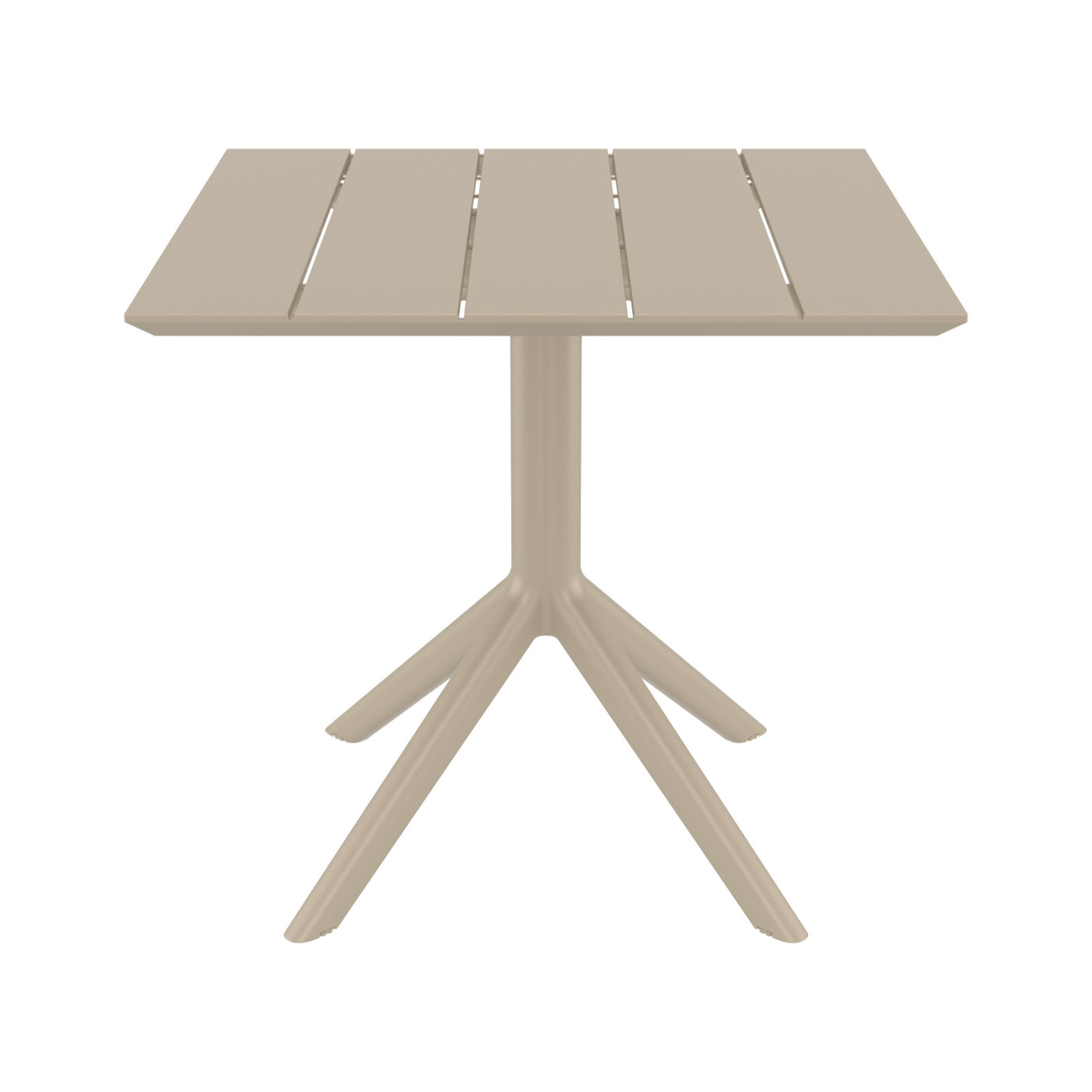 Paris Square Dining Table, 29" H x 31.5" W x 31.5" D, Taupe