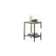 Ensemble de table rustique 3 pièces Table basse 1X Table de bout 2X Table de bout style minimaliste à deux couches avec finition naturelle (table incluse seulement)-121084997