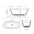 66.9" X 31.5" Freestanding Soaking Acrylic Bathtub