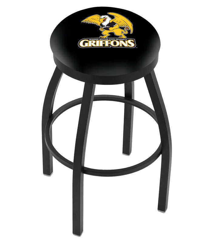 Tabouret de bar pivotant de 30 po NCAA, Ride noire, Université du nord de l'Illinois
