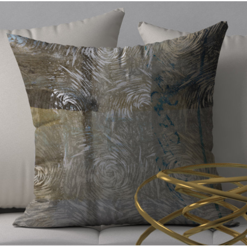Abstract Throw Pillow, 24" H x 24" W
