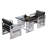 Industrial Style Card Seat Sofa Table Set 2 - Person Solid Wood Top Trestle Dining Set