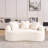 65" Chenille Curved Sofa-79720076